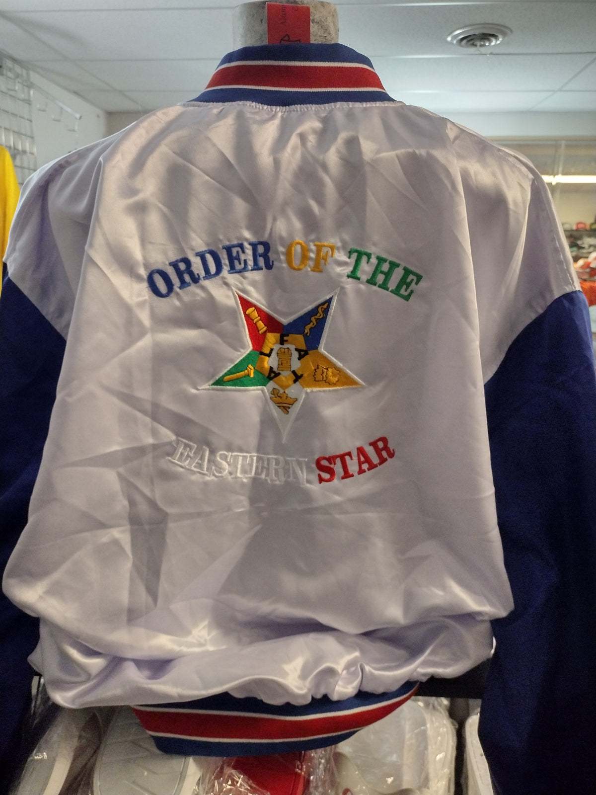 OES Satin Lined Baseball Jacket