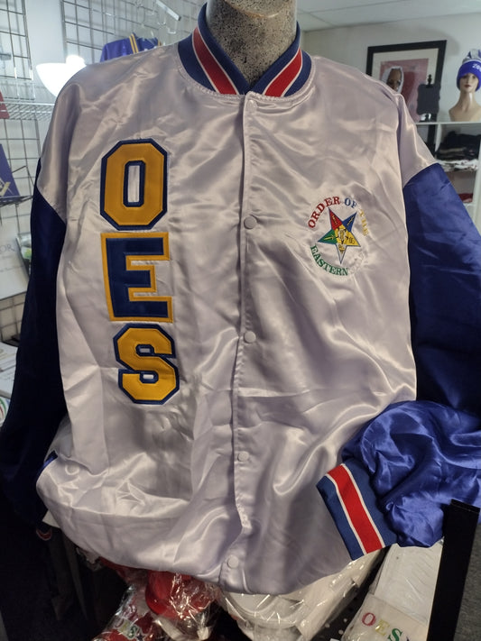 OES Satin Lined Baseball Jacket